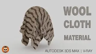 How to create wool cloth material in 3D Max - 3D max Tutorials for beginners Lesson - 33