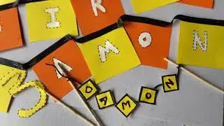 HOW TO DIY Construction Theme Birthday Banner and Cake Topper | DIMPLESAVIO