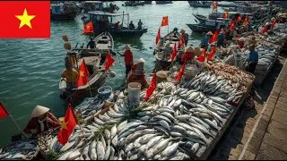 Vietnam Traditional Market | Fresh Fish & Local Life in Hung Yen