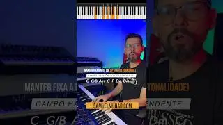Como trocar os acordes com maior fluidez #campoharmonico #piano #harmonia