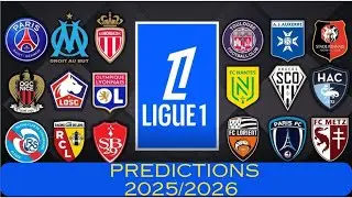 LIGUE 1 : PREDICTIONS CLASSEMENT 2025/2026