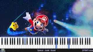 Space Junk Road - Super Mario Galaxy OST [Synthesia]
