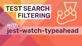 Easy test search filtering with the jest-watch-typeahead plugin