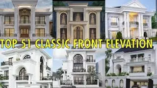 Classic Front Elevation of house