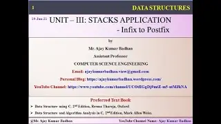 Stack Application: Infix to Postfix Expression with Example!!!