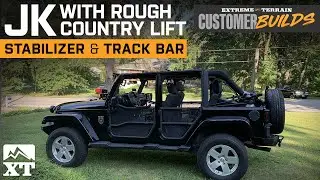 Rough Country Lift, Stabilizer & Track Bar on 2012 Jeep Wrangler JK | ExtremeTerrain Customer Builds