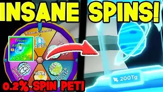 WOW! I GOT THE NEW 0.2% SPIN WORLD SECRET & INSANE URANUS PETS! - Clicker Simulator Roblox