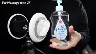 ASMR Ear Massage with Oil for Deep Sleep / 3Dio (No Talking)