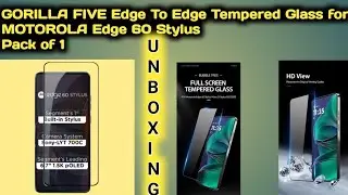 GORILLA FIVE Edge To Edge Tempered Glass for MOTOROLA Edge 60 StylusPack of 1