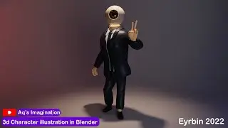 Blender Tutorial | Eyrbin 2022 | 3D Male Chracter illustration in Blendrer 3.0 | Modeling | Rigging