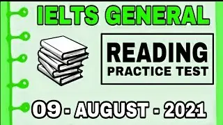 IELTS GENERAL READING PRACTICE TEST | V2 IELTS | 09 - AUGUST - 2021
