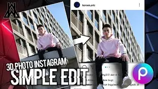 HOW TO EDIT 3D PHOTO INSTAGRAM IN PICSART || PICSART TUTORIAL