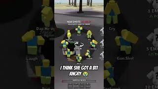 I think she got a little bit angry 🤷‍♀️ #shorts  #tsb #tsbg #thestongestbattlegrounds #roblox #memes