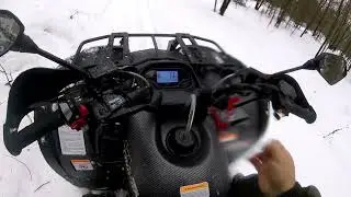 Не покупай пока не посмотришь. Зимняя покатушка на квадрике Стелс Леопард 650 инжектор 22 года.