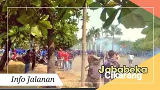Informasi • Aksi Demo Omnibus law Dikawasan Jababeka Cikarang