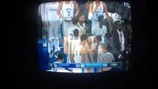 UNC gets ball stuck on the rim vs Kentucky