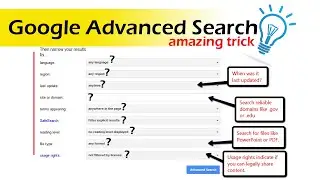 How use Google advanced search