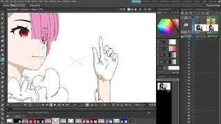 Ram | coloring process for animation - reZERO