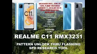 REALME C11 RMX3231 PATTERN UNLOCK BY FLASHING SPD RESEARCH TOOL ALSO HANG LOGO BOOTLOOP DEATH BOOT