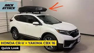 2017-2021 Honda CR-V with Yakima CBX 16 Roof Cargo Box