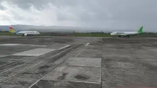 Citilink Indonesia Airbus A320 taxiing process to the Ramp!
