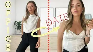 3 Easy Office to Night Time Outfits - Aritzia and Zara