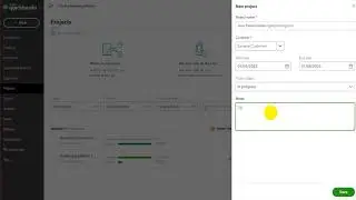 Projects - QuickBooks Online