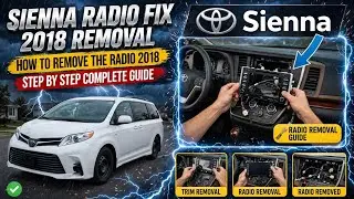 2018 Toyota Sienna How to remove the radio step by step