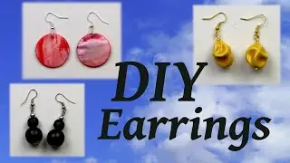 How to make simple earrings #1. DIY earrings