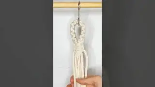 No ring? - no problem - make this loop to start macrame plant hanger