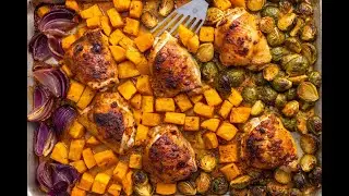 Sheet Pan Honey Mustard Chicken Thighs