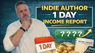 Indie Author - A Day In The Life + One Day Amazon KDP Income Report