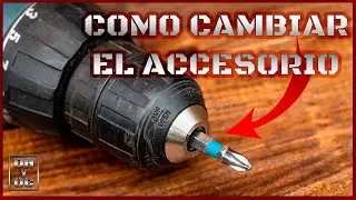 Como CAMBIAR la BROCA de un TALADRO inalámbrico [sin Llave]