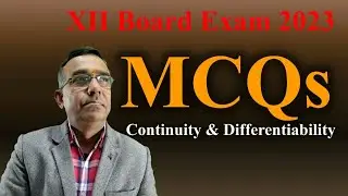 Continuity & Differentiability MCQs of NCERT Class 12 Maths Chapter 5 , One shot MCQ Class 12 Maths