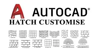 AUTOCAD, YENİ HATCH, PATTERN, TARAMA DESENİ EKLEMEK, Autocad