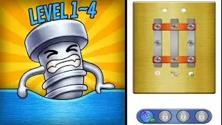 🏅 SCREW PUZZLE | SCREW MASTER 🤪 Level 1~4 🧩 Gameplay Walkthrough