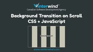 Background Transition on Scroll with CSS and JavaScript