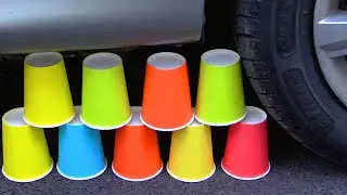 Crushing Crunchy & Soft Things by Car! EXPERIMENT Car vs Ajax Bottle