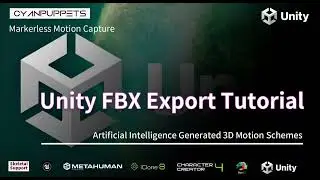Using Cyanpuppets to export FBX data for real-time recording in Unity，Accelerated animation process