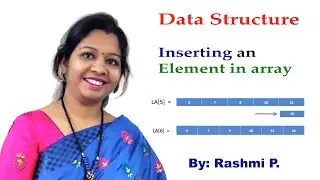 Inserting an element in array || Lecture 05 || Data structure || Algorithm for Inserting an element
