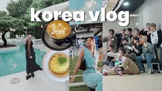 Working in Korea with K-pop idols, trendy cafes and restaurants in Seoul | ✈️ Korea Vlog [Part 1]