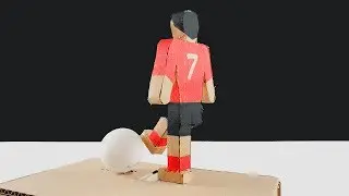How to Make CR7 Football Coin Bank Box from Cardboard