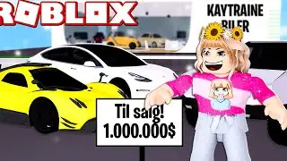 KØB mine LÆKRE SPORTSBILER! *TYCOON* | Dansk Roblox: Car Dealership Tycoon