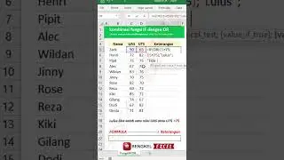 tips buat status lulus dan tidak lulus dari fungsi IF dan OR 