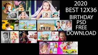 Free PSD BIRTHDAY 12x36 Templates Fully Editable For Photoshop Part 02