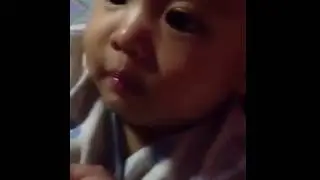Making faces when daddy scold