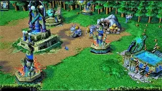 Warcraft 3 Race Gameplay - Night Elf Vs Naga (Replay Vision)