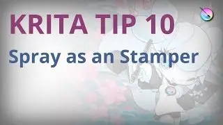 Krita tip 10. Spray as a stamper
