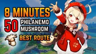 Best Route for Philanemo Mushroom - 50 Mushrooms in 8 min