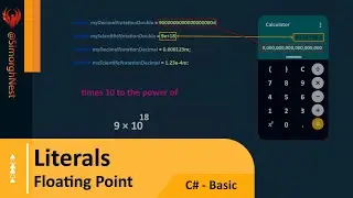 C# Tutorial - Basic - 025 - Floating Point Numbers Literals